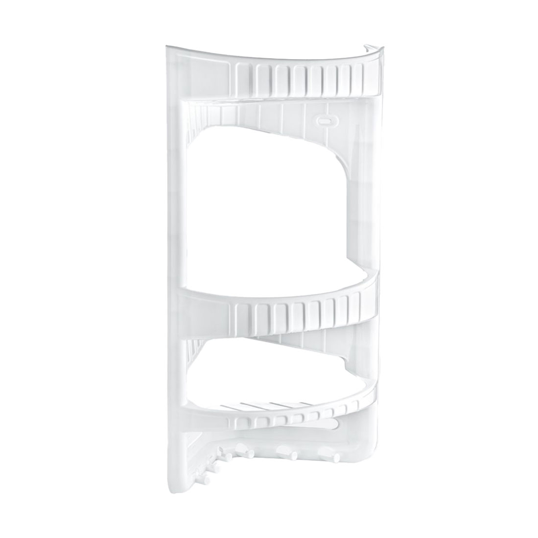 Уцінка! Полиця для ванної кімнати Dunya Plastik Кутова, 3-ярусна, біла (09166)